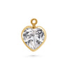 Clear CZ Heart Charm