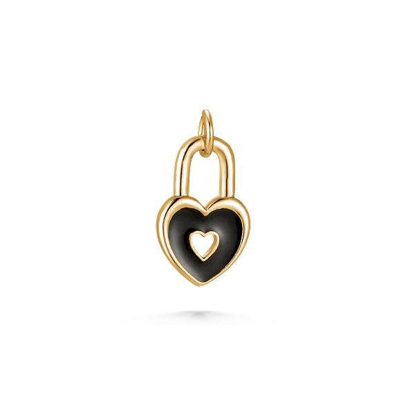 Heart Padlock Charm