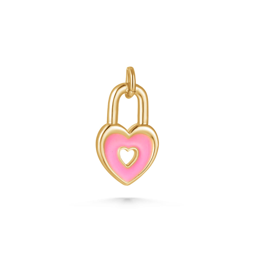 Heart Padlock Charm