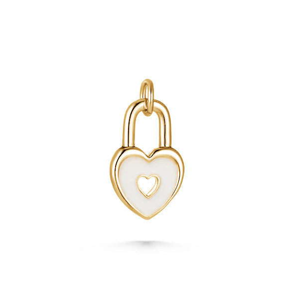 Heart Padlock Charm