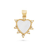 Pearl Heartburst CZ Charm