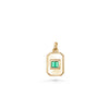 Emerald Medallion Charm