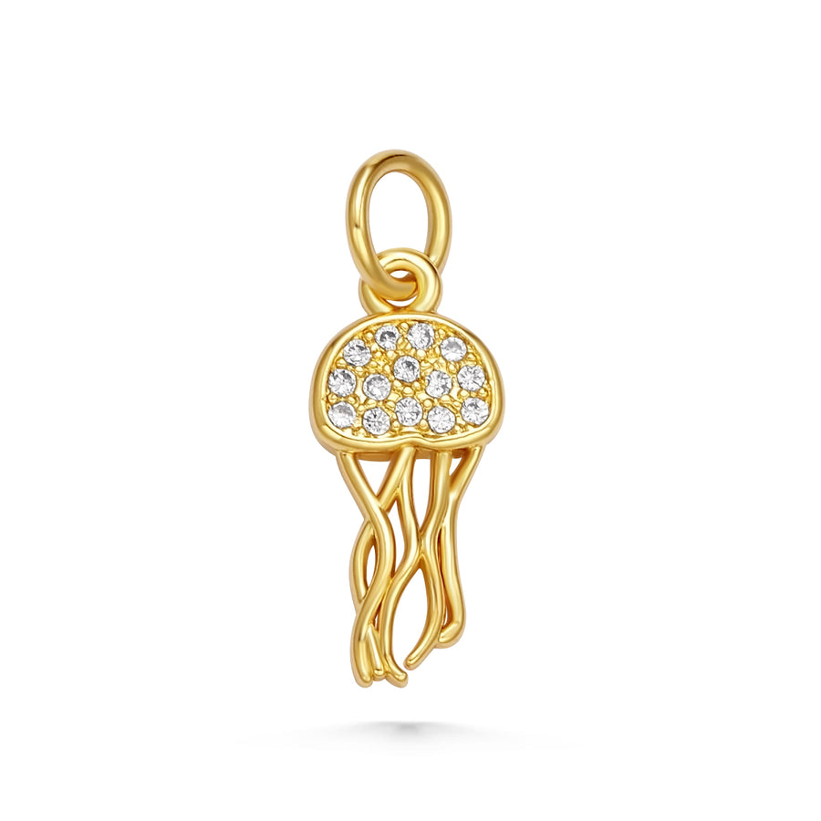 CZ Jellyfish Charm