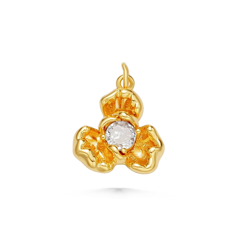 CZ Motlen Flower Charms