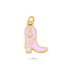 Pink Cowgirl Boot Charm