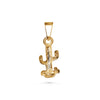 Gold Cactus Charm