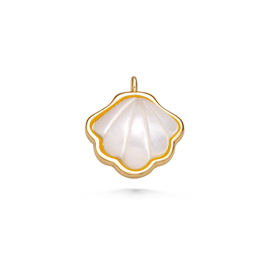 Mother of Pearl Clam Shell Charm