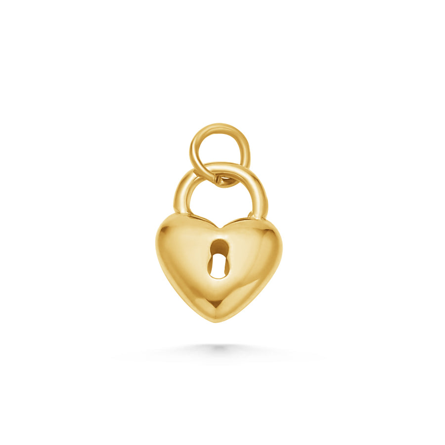 Heart Padlock Charm