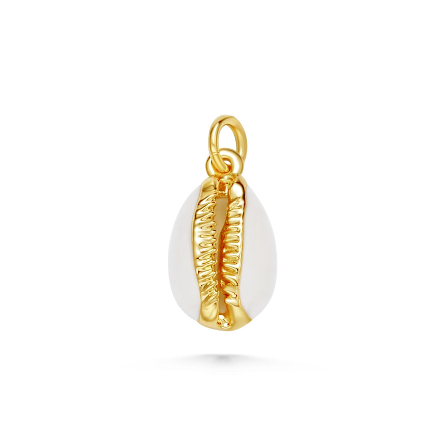 White Cowrie Shell Charm